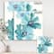 Designart - Blue Cosmos Indigo I - Farmhouse Canvas Artwork